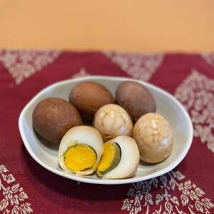 台湾の煮卵『茶葉蛋（チャーイエダン）』